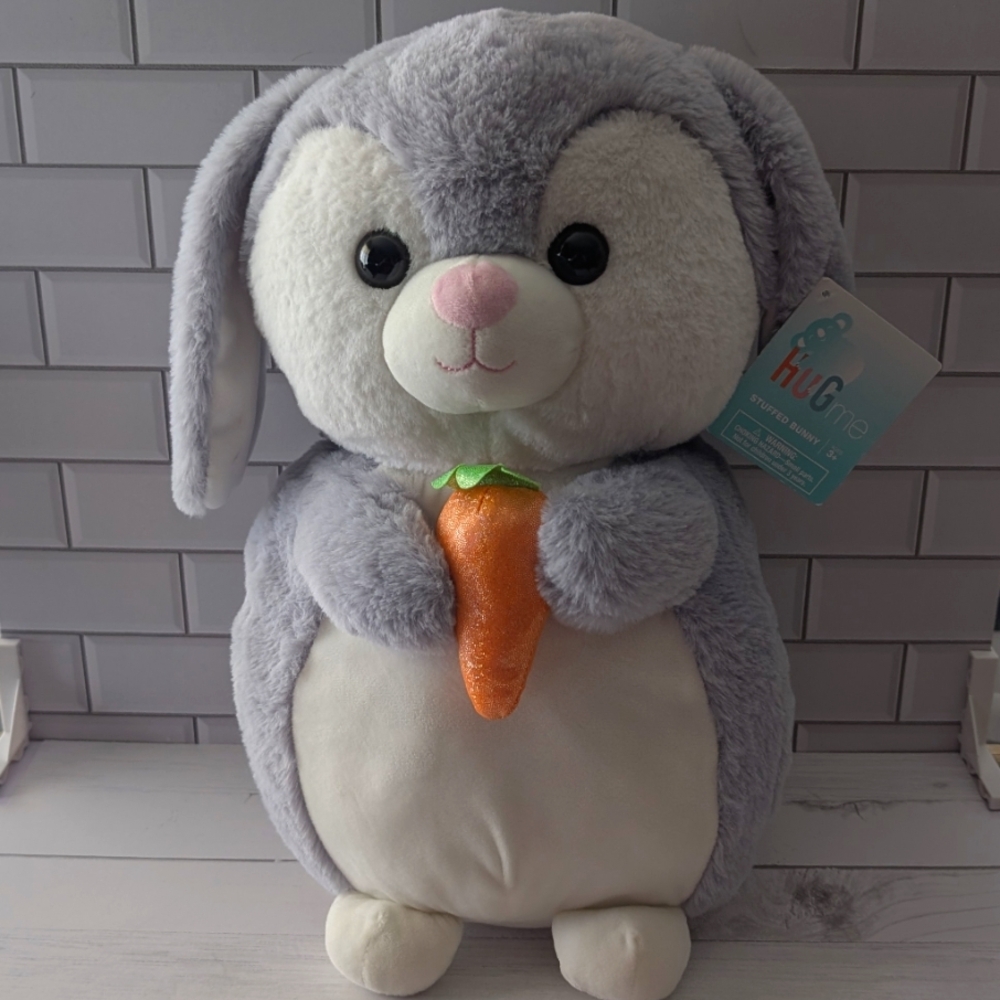 NWT HugMe Easter Bunny Rabbit Plush Toy Stuffed Animal 16" Large Cute Bunny